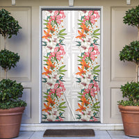 Hawaii Tropical Twist Lei Door Cover Hawaiian Flag Motif