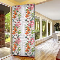 Hawaii Tropical Twist Lei Door Cover Hawaiian Flag Motif