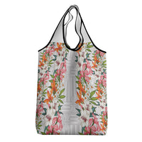 Hawaii Tropical Twist Lei Grocery Bag Hawaiian Flag Motif