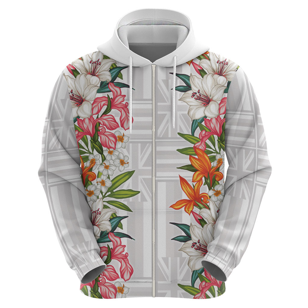 Hawaii Tropical Twist Lei Hoodie Hawaiian Flag Motif