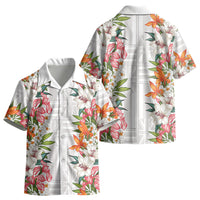 Hawaii Tropical Twist Lei Kid Hawaiian Shirt Hawaiian Flag Motif LT9 - Polynesian Pride