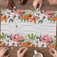 Hawaii Tropical Twist Lei Puzzle Hawaiian Flag Motif