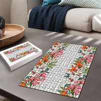 Hawaii Tropical Twist Lei Puzzle Hawaiian Flag Motif