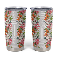 Hawaii Tropical Twist Lei Tumbler Cup Hawaiian Flag Motif