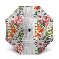 Hawaii Tropical Twist Lei Umbrella Hawaiian Flag Motif