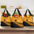 Australia New Zealand Rugby Grocery Bag Gold Aboriginal Wallabies and Maori Black Fern - Polynesian Pride