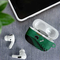 Australia New Zealand Rugby AirPods Case Green Aboriginal Wallabies and Maori Black Fern - Polynesian Pride