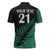 Australia New Zealand Rugby Zipper Polo Shirt Green Aboriginal Wallabies and Maori Black Fern - Polynesian Pride