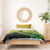 Australia New Zealand Rugby Bedding Set Gradient Aboriginal Wallabies and Maori Black Fern - Polynesian Pride