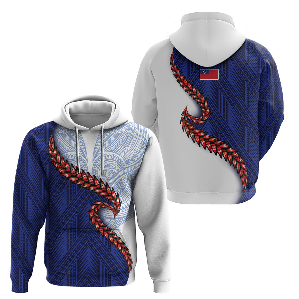 Ula Fala Red Samoa Chief Hoodie Samoan Art Black Tribal LT9 - Polynesian Pride