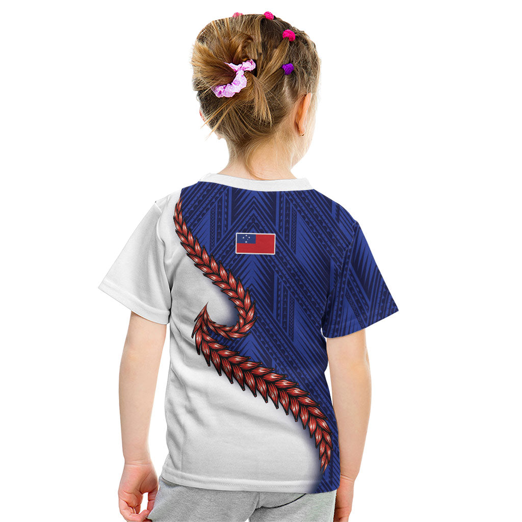 Ula Fala Red Samoa Chief Kid T Shirt Samoan Art Black Tribal LT9 - Polynesian Pride
