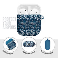 Blue Hawaiian Tapa Tribal Hibiscus AirPods Case LT9 - Polynesian Pride
