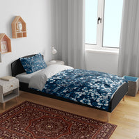 Blue Hawaiian Tapa Tribal Hibiscus Bedding Set LT9 - Polynesian Pride
