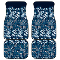Blue Hawaiian Tapa Tribal Hibiscus Car Mats LT9 - Polynesian Pride