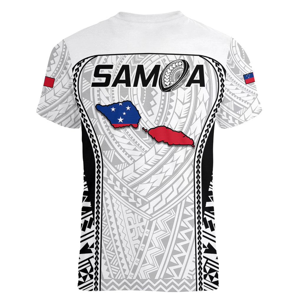 Samoa Rugby Women V Neck T Shirt Go Champions World Cup 2023 Polynesian Unique LT9 - Polynesian Pride