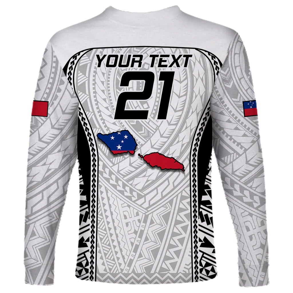 Custom Samoa Rugby Long Sleeve Shirt Go Champions World Cup 2023 Polynesian Unique LT9 - Polynesian Pride