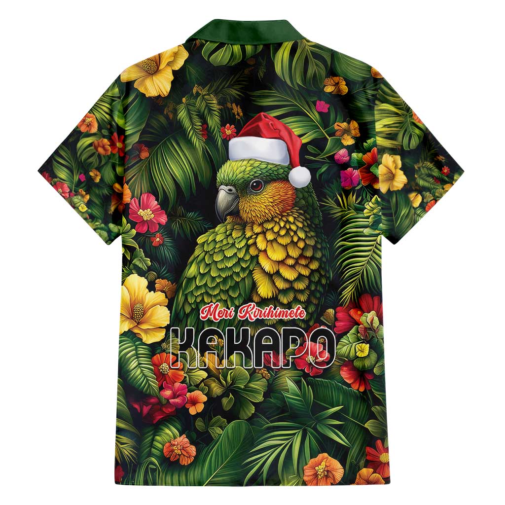 Meri Kirihimete Kakapo Family Matching Puletasi and Hawaiian Shirt New Zealand Christmas with Tropical Vibe