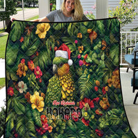 Meri Kirihimete Kakapo Quilt New Zealand Christmas with Tropical Vibe LT9 Green - Polynesian Pride