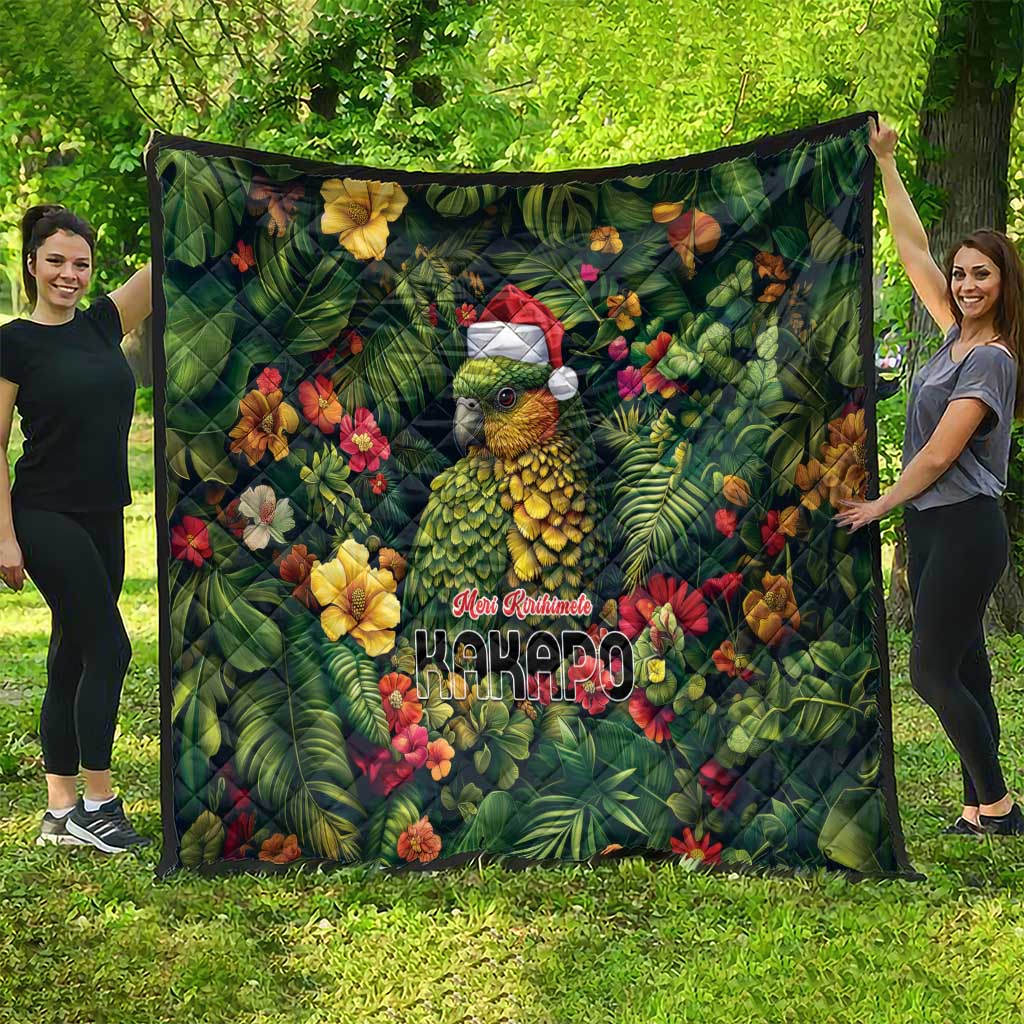 Meri Kirihimete Kakapo Quilt New Zealand Christmas with Tropical Vibe LT9 - Polynesian Pride