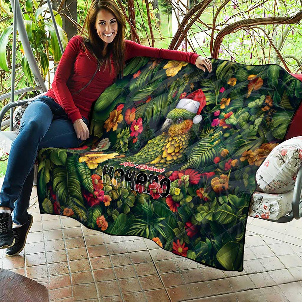 Meri Kirihimete Kakapo Quilt New Zealand Christmas with Tropical Vibe LT9 - Polynesian Pride