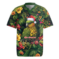 Meri Kirihimete Kakapo Rugby Jersey New Zealand Christmas with Tropical Vibe