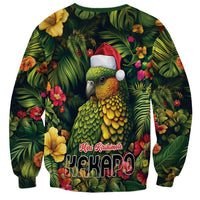 Meri Kirihimete Kakapo Sweatshirt New Zealand Christmas with Tropical Vibe LT9 - Polynesian Pride