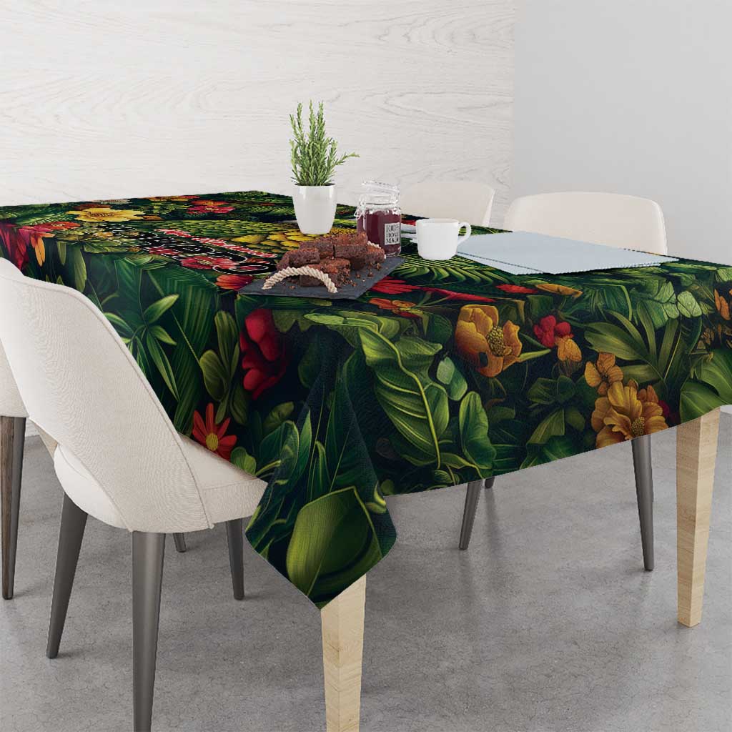 Meri Kirihimete Kakapo Tablecloth New Zealand Christmas with Tropical Vibe