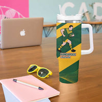 Australia-Tonga Rugby Pacific Custom Tumbler With Handle The Kangaroos and Mate Ma'a Tonga