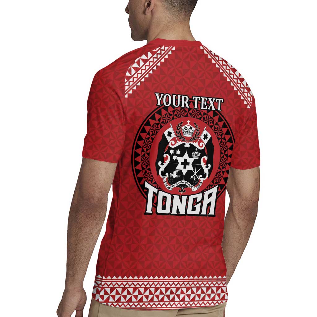 Tonga Rugby XIII Custom Rugby Jersey Mate Ma'a Tonga with Ngatu Pattern
