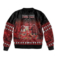 Custom Tonga 676 Haamonga a Maui Bomber Jacket Tongan Sipi Tau Unique Dance LT9 - Polynesian Pride