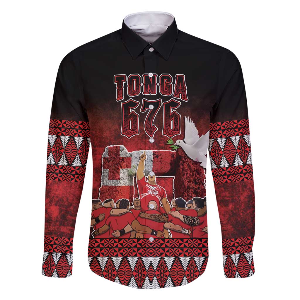 Custom Tonga 676 Haʻamonga ʻa Maui Family Matching Short Sleeve Bodycon Dress and Hawaiian Shirt Tongan Sipi Tau Unique Dance