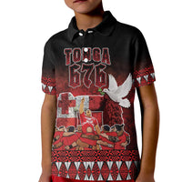 Custom Tonga 676 Haamonga a Maui Kid Polo Shirt Tongan Sipi Tau Unique Dance LT9 Kid Red - Polynesian Pride