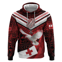 Custom Tonga XIII Rugby Tribal Tattoo Zip Hoodie Mate Ma'a Tonga Kupesi Ngatu Grunge Style