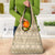 Pasifika Sataoa Pattern Simple Motif Grocery Bag Beige Tan