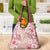 Pasifika Sataoa Pattern Plumeria Vintage Grocery Bag Cherry