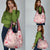 Pasifika Sataoa Pattern Plumeria Vintage Grocery Bag Cherry