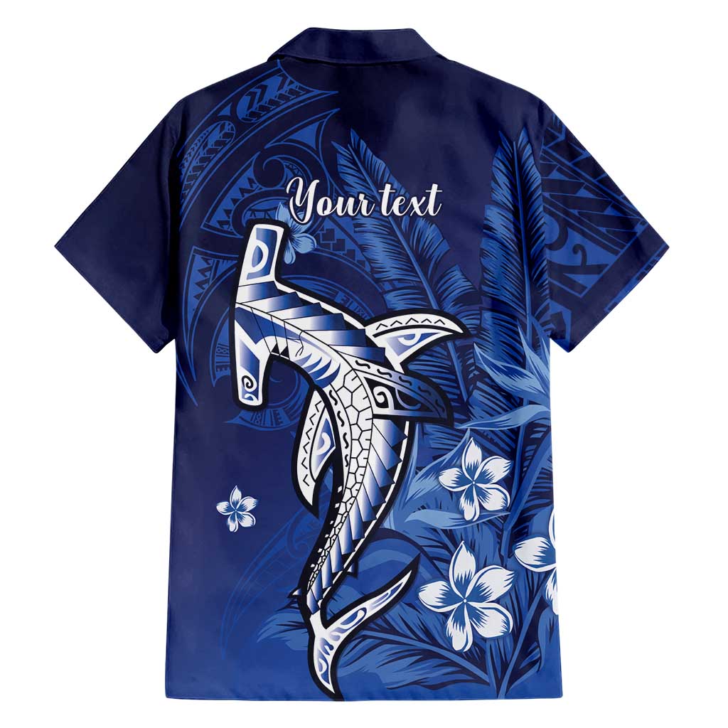 Personalized Hawaiian Maori Hammerhead Shark Family Matching Long Sleeve Bodycon Dress and Hawaiian Shirt Polu Plumeria