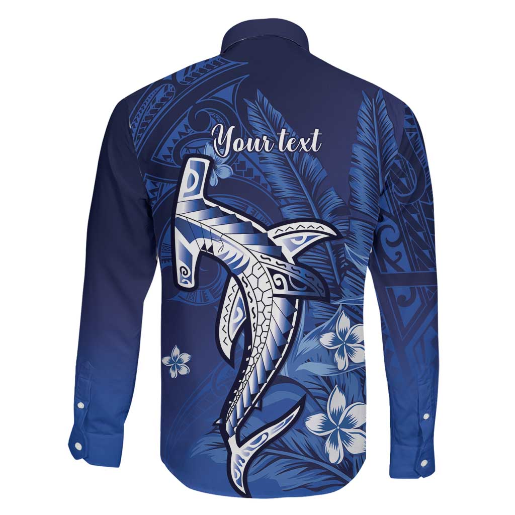 Personalized Hawaiian Maori Hammerhead Shark Family Matching Mermaid Dress and Hawaiian Shirt Polu Plumeria