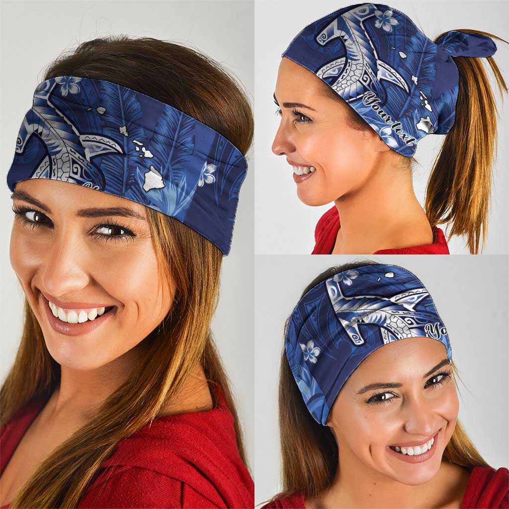 Personalized Hawaiian Maori Hammerhead Shark Neck Gaiter Polu Plumeria LT9 - Polynesian Pride