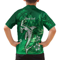 Personalized Hawaiian Maori Hammerhead Shark Family Matching Puletasi and Hawaiian Shirt Omaomao Plumeria LT9 - Polynesian Pride
