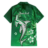Personalized Hawaiian Maori Hammerhead Shark Family Matching Puletasi and Hawaiian Shirt Omaomao Plumeria LT9 - Polynesian Pride