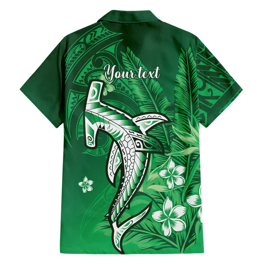 Personalized Hawaiian Maori Hammerhead Shark Hawaiian Shirt Omaomao Plumeria LT9 - Polynesian Pride