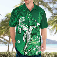 Personalized Hawaiian Maori Hammerhead Shark Hawaiian Shirt Omaomao Plumeria LT9 - Polynesian Pride