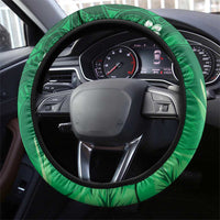 Hawaiian Maori Hammerhead Shark Steering Wheel Cover Omaomao Plumeria - Polynesian Pride