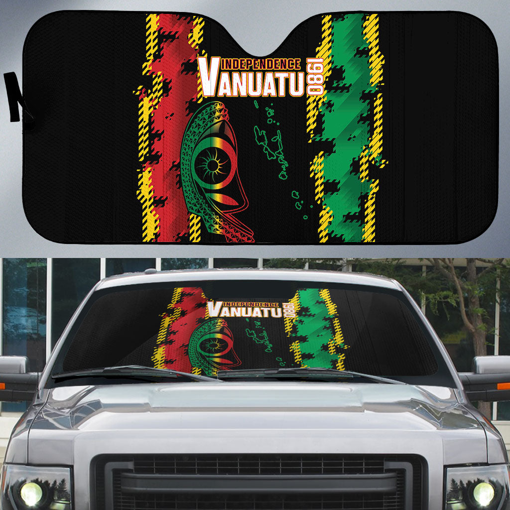 Vanuatu 46th Year Anniversary Auto Sun Shade Tamtam Slit Drums Long God Yumi Stanap