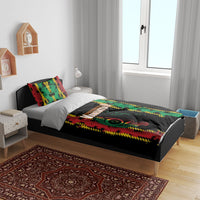 Vanuatu 46th Year Anniversary Bedding Set Tamtam Slit Drums Long God Yumi Stanap