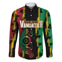 Vanuatu 46th Year Anniversary Family Matching Mermaid Dress and Hawaiian Shirt Tamtam Slit Drums Long God Yumi Stanap