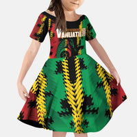 Vanuatu 46th Year Anniversary Family Matching Puletasi and Hawaiian Shirt Tamtam Slit Drums Long God Yumi Stanap