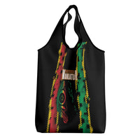 Vanuatu 46th Year Anniversary Grocery Bag Tamtam Slit Drums Long God Yumi Stanap