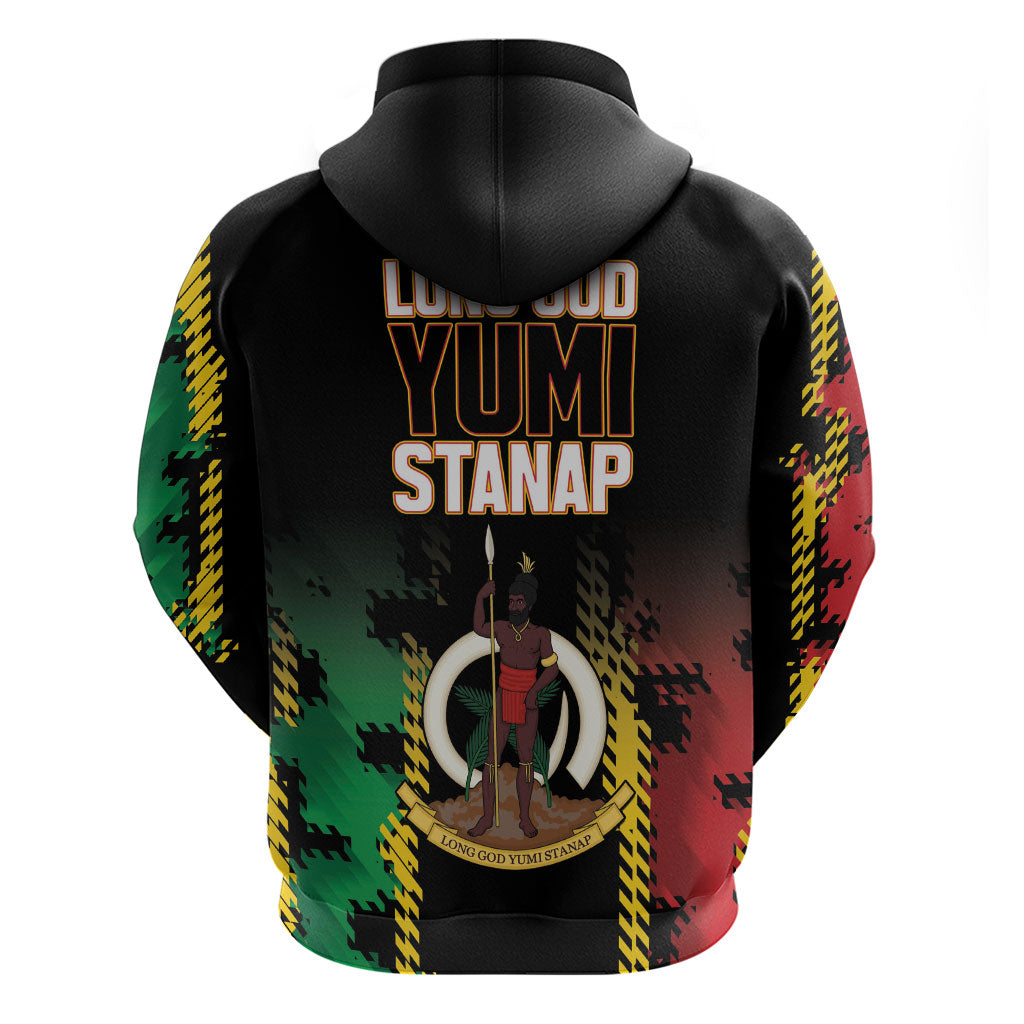Vanuatu 46th Year Anniversary Hoodie Tamtam Slit Drums Long God Yumi Stanap